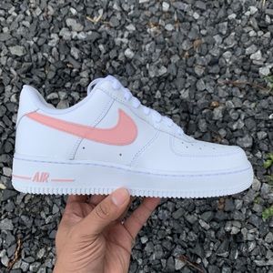 NWT Baby Pink Rare Custom Nike Air Force 1s